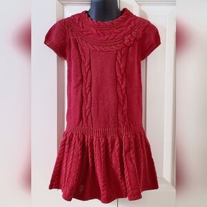 2/$14 - Little Girl's Drop Waist Knit Sweater Dress